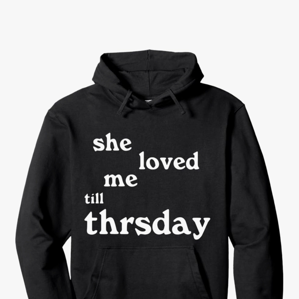 Thursday Brand Black Garment with Red Logo Tag HOODLE - Picture 1 of 7